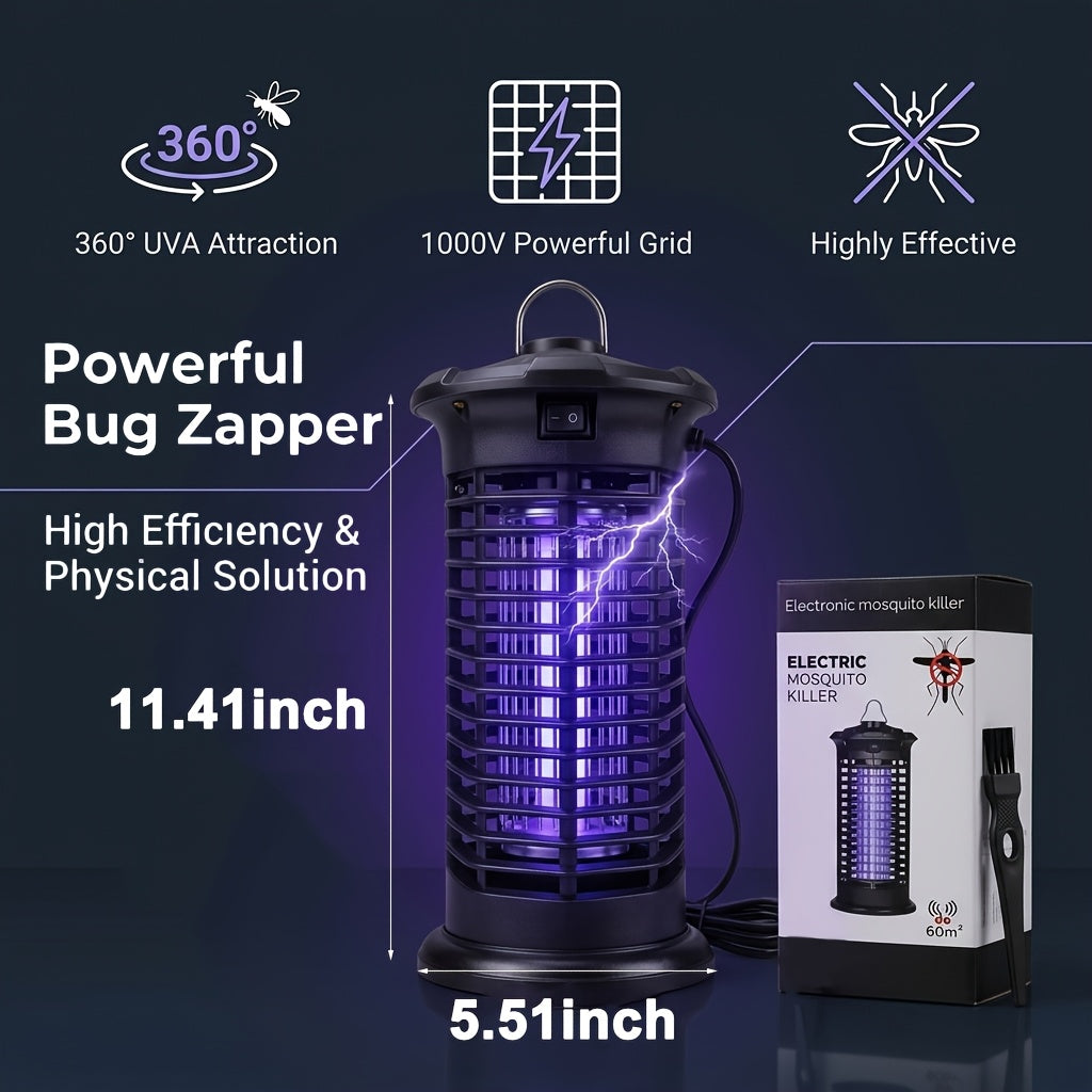 Bug Zapper, Mosquito Zapper, Fly Trap Mosquito Lamp, Electronic Bug Zapper Powerful Electric Mosquito Zapper Fly Killer - Metal Mesh for Home, Kitchen & Bedroom Gifts for Family And Friends