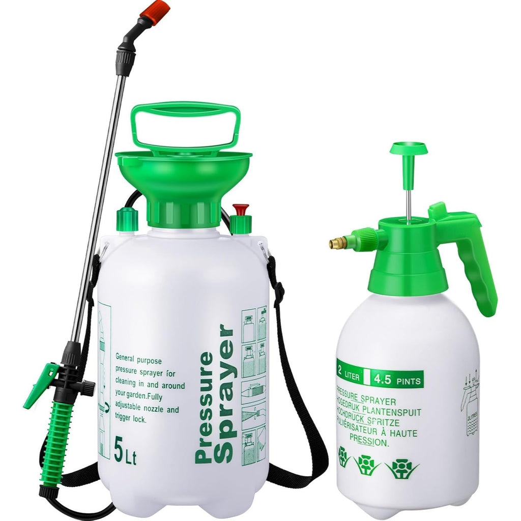 2 VALUE PACK !! High-Pressure Manual Pneumatic Sprayer for Gardening - Large Capacity, Shoulder Type, Durable Plastic, Ideal for Watering Plants, No Electricity Needed, Garden Sprayer Backpack Sprayer|Plastic Sprayer