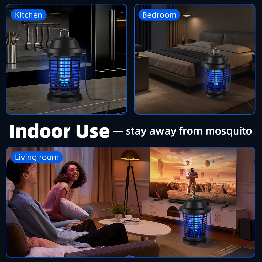 Bug Zapper, Mosquito Lamp, Electric Mosquito Lamp, 1000V High Powered Mosquito Zappers Killer, Metal Mesh for Home, Kitchen & Bedroom Gifts for Family And Friends