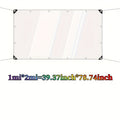 The 20 - Mil Thickened Transparent Rain - Proof Cloth Comes with A Hanging Rope As A Gift. The High - Density PVC Coating Is Waterproof And Anti - Permeable! The Metal Eyelet Design Strengthens Fixation And Prevents Being Blown By The Wind. It Can