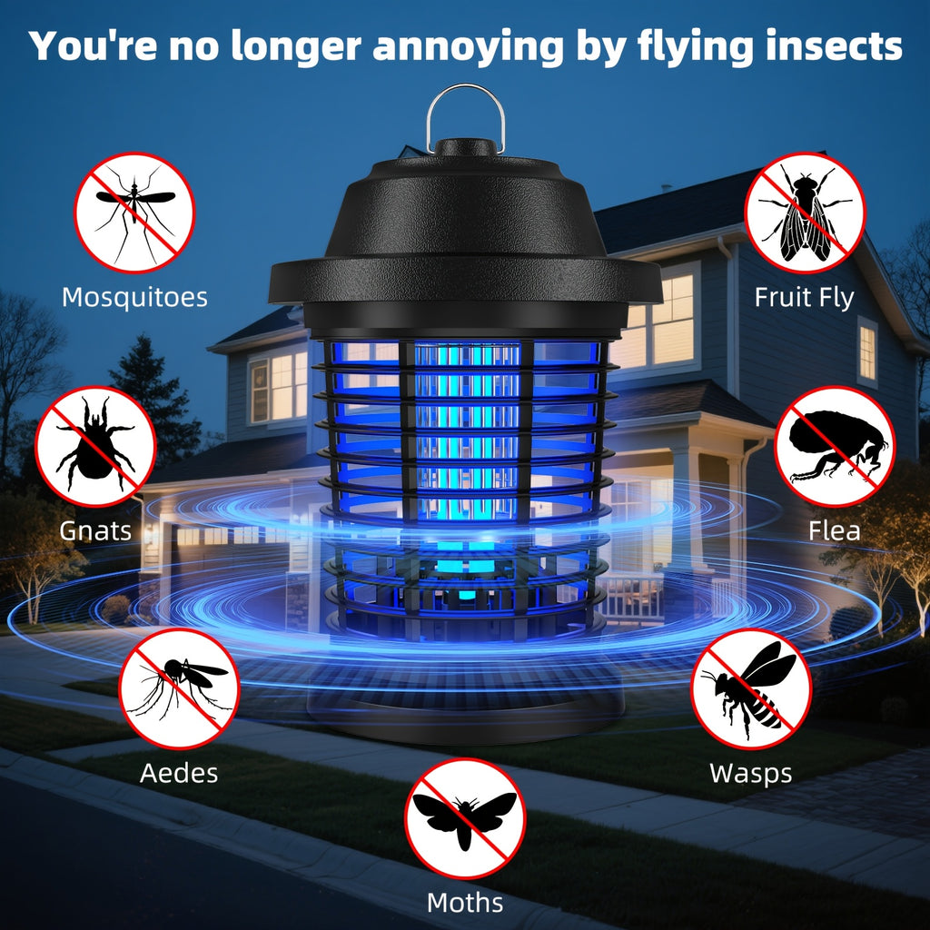 Bug Zapper, Mosquito Lamp, Electric Mosquito Lamp, 1000V High Powered Mosquito Zappers Killer, Metal Mesh for Home, Kitchen & Bedroom Gifts for Family And Friends