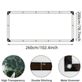 1/2pcsClear Waterproof Tarps with Grommets, Outdoor Garden Rainproof Covering Clear PVC Vinyl Tarp with Clear Tarps for Patio, for Covering Henhouse Porch Canopy Plant Camping