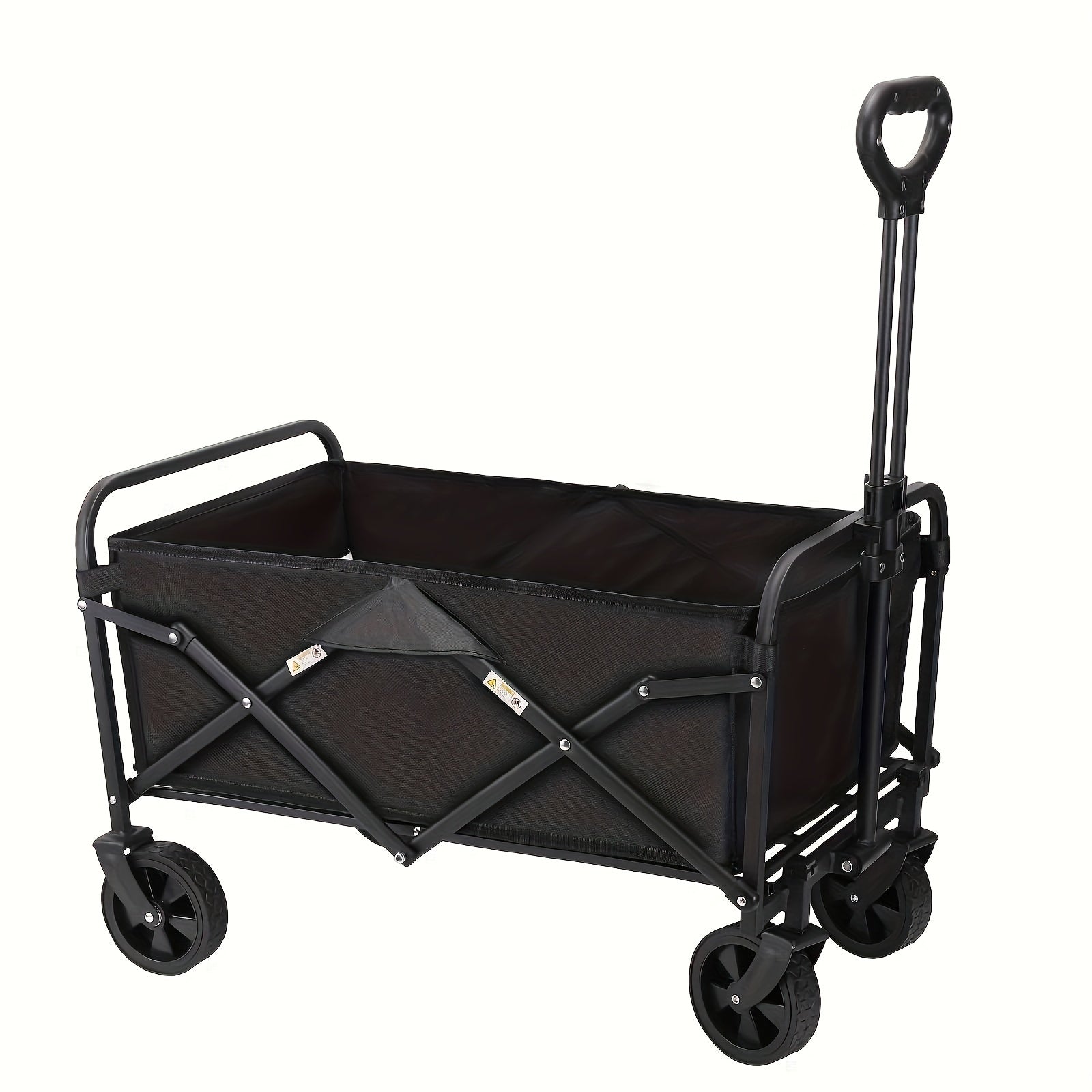 Car Portable Folding Station Wagon - Folding, Heavy Duty Wheels, Multi-functional for Beach, Camping & Grocery Shopping -  Can Carry 330lbs - For Outdoor Enthusiasts & Families