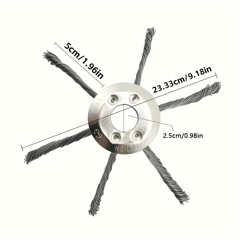 Heavy-Duty 7-Inch Trimming Blade - with Sharp Metal Blades for Lawn, Garden, Driveway, And Commercial/Residential Use - Compatible with Electric Weed Cutters - Ideal for Professionals And Homeowners - Durable Metal Construction, Garden Maintenance