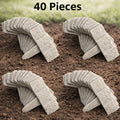 5pcs-80pcs Plastic Garden Landscape Boundary Fence Set, Lawn Autumn Decoration, Outdoor Vegetable Garden Easy to Install Partition Fence Decoration
