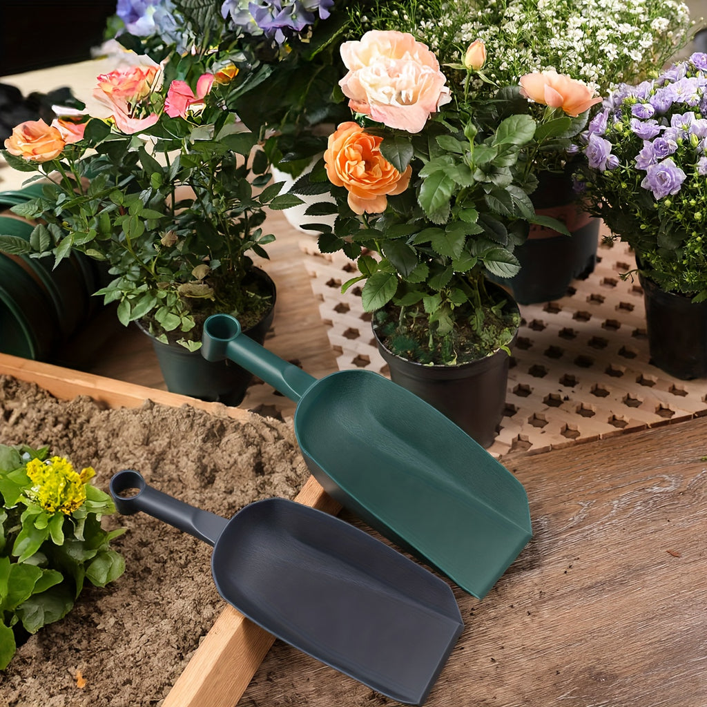 2pcs Set Of Gardening Tools for Planting , with A Size Of 2pcs, Suitable for Scenarios Such As Soil Spoons, Digging Shovels, Reinforced Soil Shovels, Flat Mouthed Shovels, Ice Shovels, Flower Shovels, Feed Shovels, Dog Food Shovels, Etc