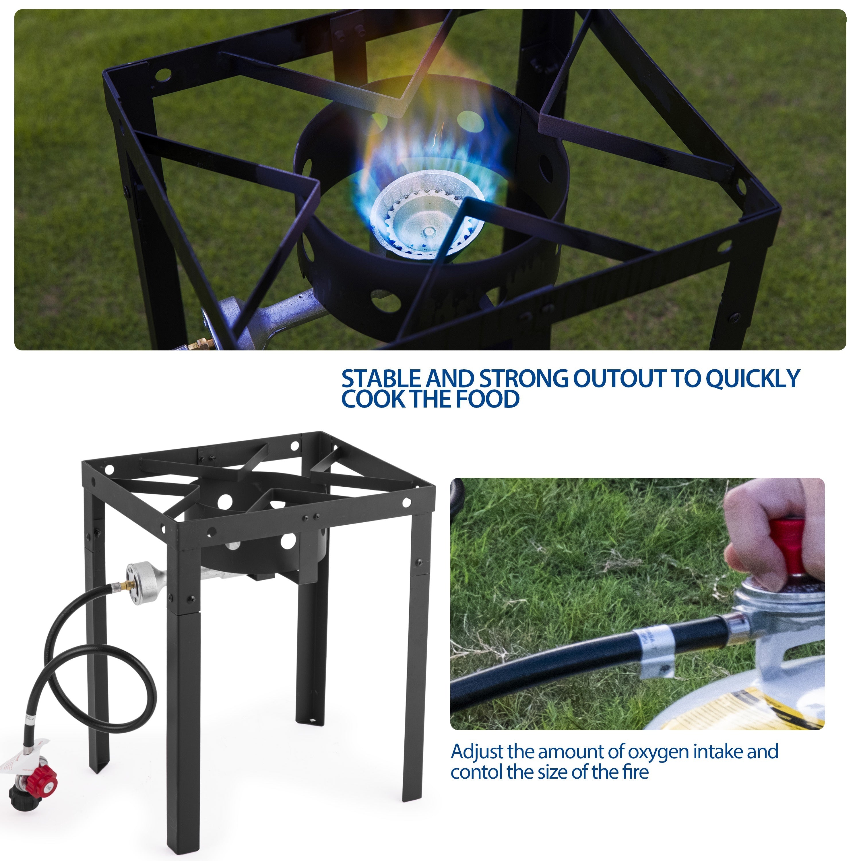 Outermust 18 Qt Outdoor Deep Fryer, 58000 BTU Heavy Duty Fish Fryer Featuring 2 Baskets, Perfect for Outdoor Cooking, Grilling, BBQ Gatherings & Camping