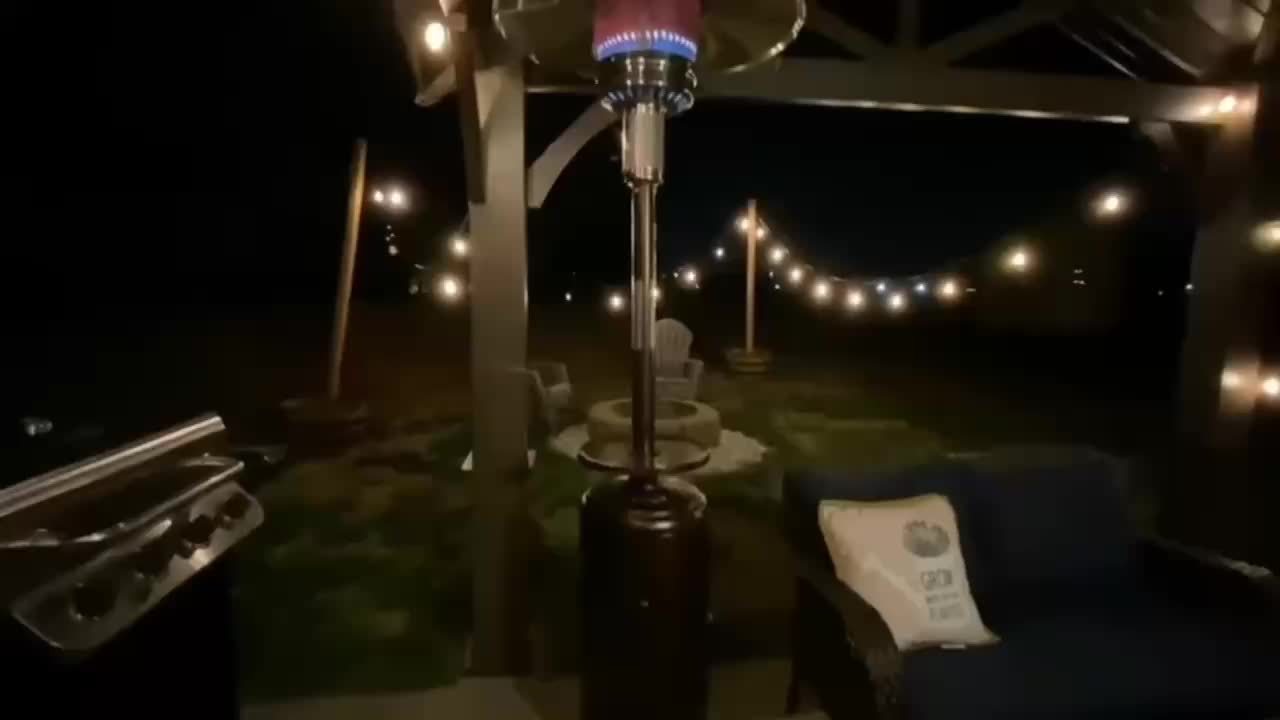 Vivicreate 9/88/90 INCH [48, 000/5500] BTU Heavy Duty Double Layer Stainless Steel Propane Outdoor Heater, Metal, No Electricity Required, Fast Heating Up In 1 Minute, Built-in Ignition, Suitable for Outdoor Use, Christmas Gift Ideas