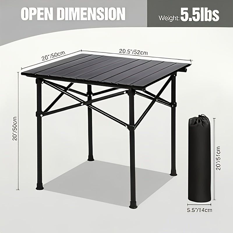 Portable Folding Patio Table Includes Storage Bag. Lightweight And Foldable Patio Table Outdoor Table Sturdy Construction Suitable for Patios Gardens Terraces Picnics Barbecues Beaches Parties Compact And Durable Design Suitable for Various Occasions