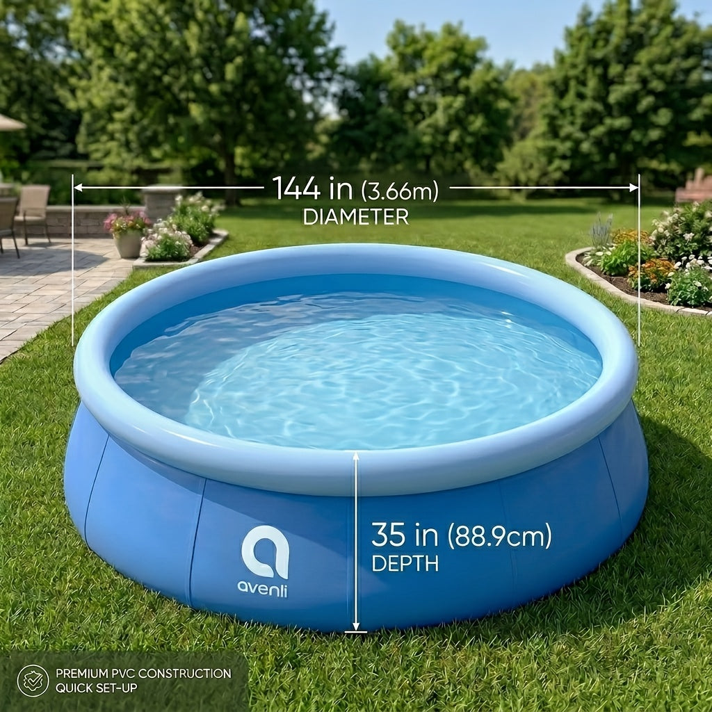 Avenli Thickened Inflatable Swimming Pool, Large Adult Size, Home Outdoor Yard