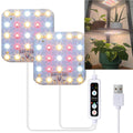 Dommia Full Spectrum LED Grow Light Featuring Adjustable Brightness, Optical Lens, And a Timer for 6, 12, Or 16 Hours - Powered by USB, Ideal for Indoor Plants And Suitable for Gardening Under Cabinets