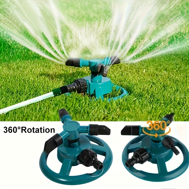 Garden Sprinkler - 360 -Degree Rotation - Efficient Watering for Lawns & Plants | Easy Setup & Water-Saving