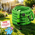 Multi-Functional High-Pressure Garden Hose Lightweight And Flexible, Leak-Proof Fittings, with 7 Spray Modes, Suitable for Lawns, Gardens, Outdoor Cleaning, Car Washes, 50/100ft Hose, Suitable for Year-Round Use