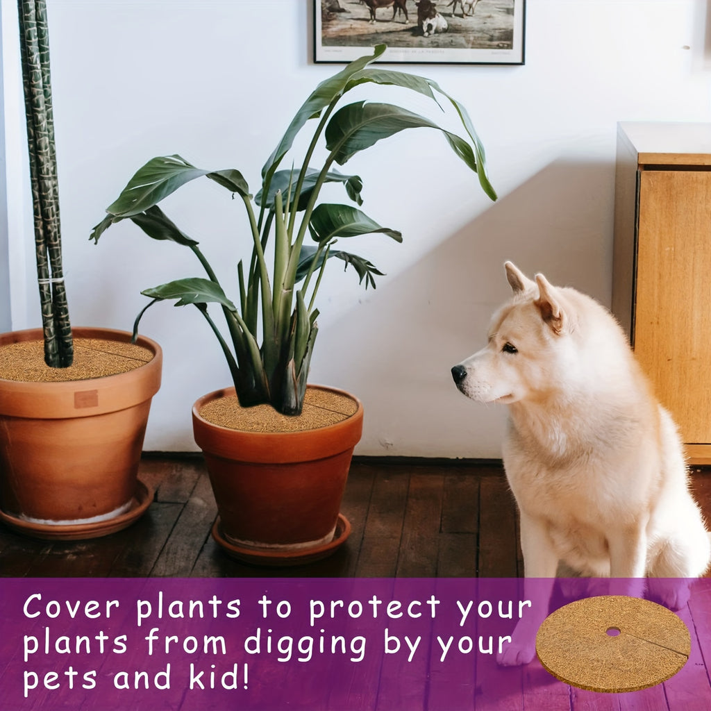 7 Pieces Of Coconut Fiber Cover Ring Tree Protection Mat, 15.7 Inch Coconut Shell Tree Protection, Tree Ring Mat Tree Tray Plant Mulch, Suitable For Indoor Or Outdoor Use