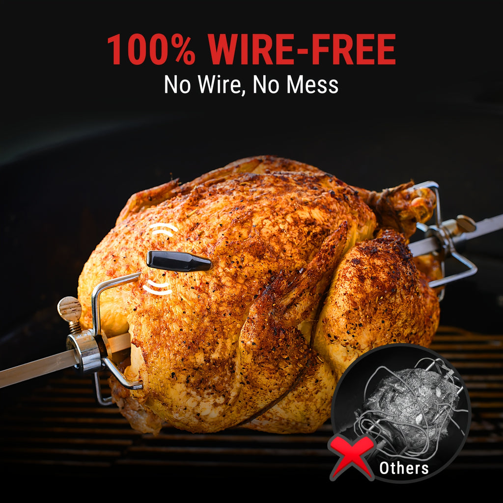 Thermopro Tempspike Meat Thermometer Digital, Meat Thermometer for Beef Lamb Chicken Turkey, Smoker Additions for Rotisserie Sous Vide BBQ Oven Air Fryer As a Gift
