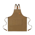 Men And Women's Cross-back Apron, Made Of Canvas with Material, Suitable for Outdoor Barbecues, Outdoor Work, Art Painting And Gardening. It Has 3 Tool Pockets And Adjustable Fastening.