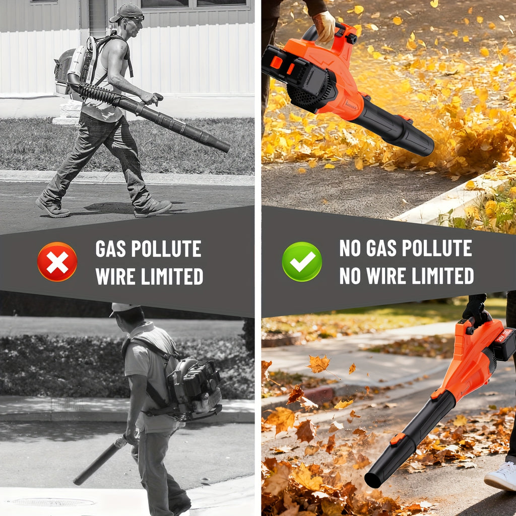 [Christmas Gift] Portable Wireless Leaf Blower, Lightweigh And TWireless Leaf Blower, Portable Rechargeable Blower, Small And Lightweight Car Duster, Compact Handheld Vacuum Cleaner, Which Can Easily Maintain Lawns And Gardens, Christmas Gift, Local Wareh