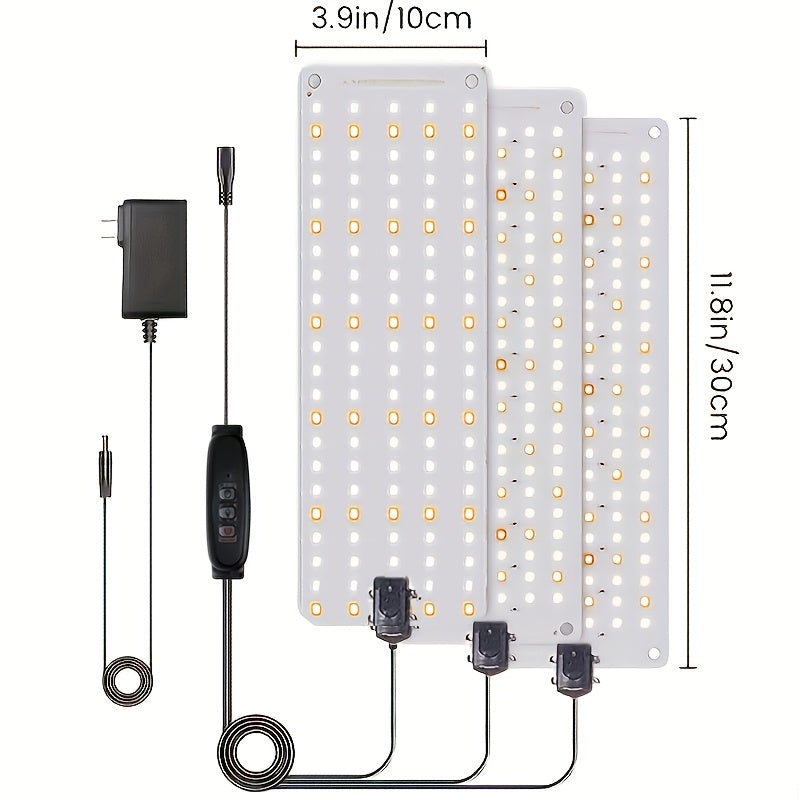 [540 LED Grow Lights] LED Grow Lights, 540 LED Indoor Plant Full Spectrum Grow Lights, Under Cabinet Grow Lights With 3 Levels Timer, 3 Lighting Modes, 10 Dimmable Levels, Suitable For Plant Growth