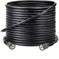 20ft/50ft 5800PSI High Pressure Washer Hose Black High Tensile Non-Marking, Durable Rubber Material, 22mm Internal Thread Diameter, Perfect for Cleaning, Forestry, And Gardening