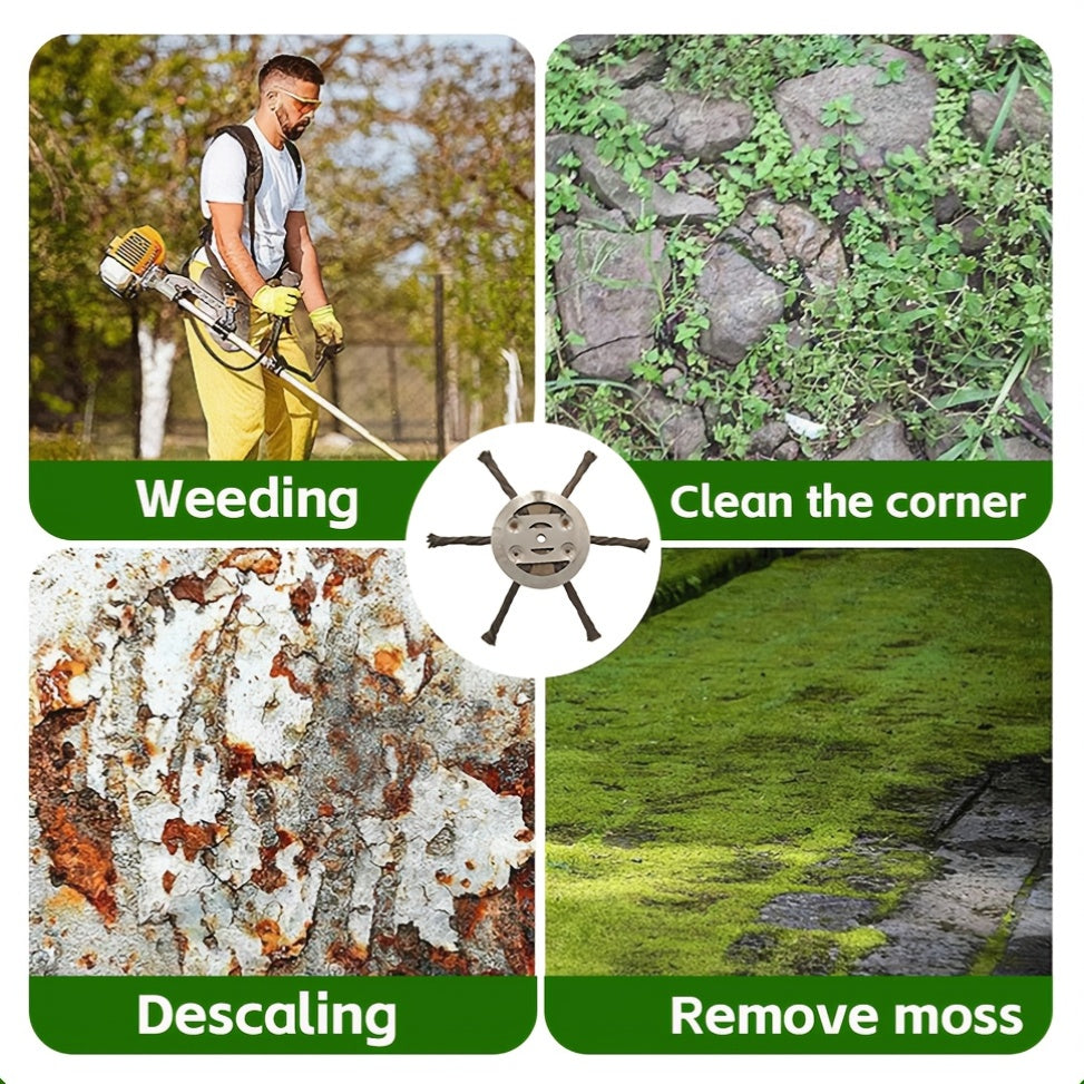 Heavy-Duty 7-Inch Trimming Blade - with Sharp Metal Blades for Lawn, Garden, Driveway, And Commercial/Residential Use - Compatible with Electric Weed Cutters - Ideal for Professionals And Homeowners - Durable Metal Construction, Garden Maintenance