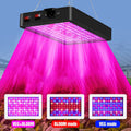 [Full Spectrum Growth Lamp] LED Plant Growth Lamp, Full Spectrum with Vegetable And Flowering Buttons, for Hydroponic Vegetables, Plants, Greenhouse Flowers, Hanging Growth Lamp, High Efficiency And Low Efficiency, High Yield, Black/White, Light Output Ma