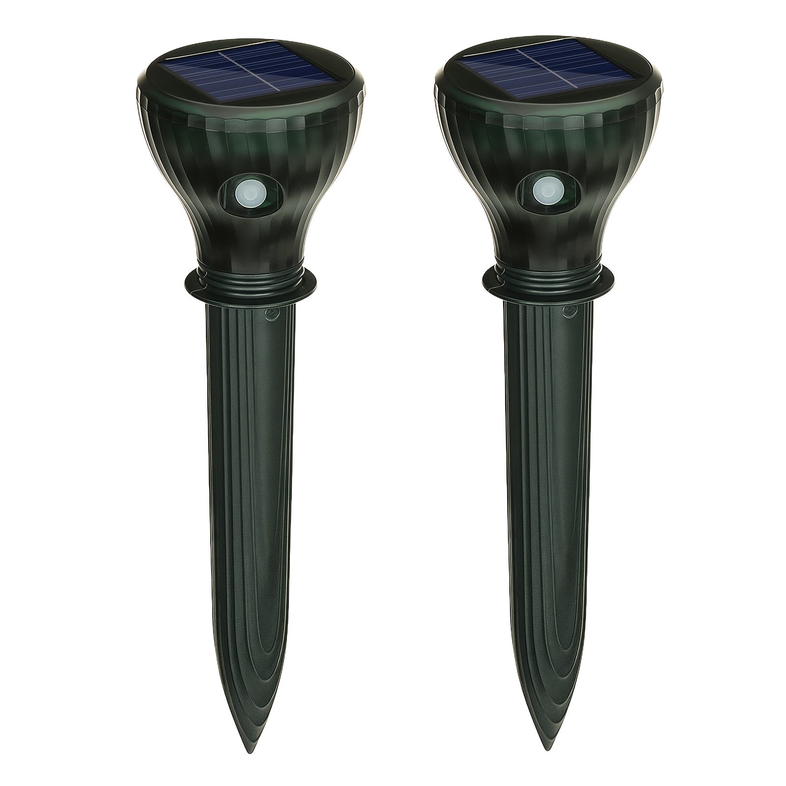 2/4/6/8 Pack Upgraded Solar - Powered Ultrasonic Repellent IP44 Waterproof Repel Moles, Gophers, Voles And Insects In Your Yard With Repellent Spikes, Keep Burrowing Animals At Bay