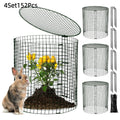 Garden Plant Protectors From Animals with Stakes, Metal Mesh And Detachable Covers Wire Plant Cage for Keeping Bunny Animals Out, Chicken Wire Plant Cover Garden Protection 4 Set/ 8 Set(Dark Green)