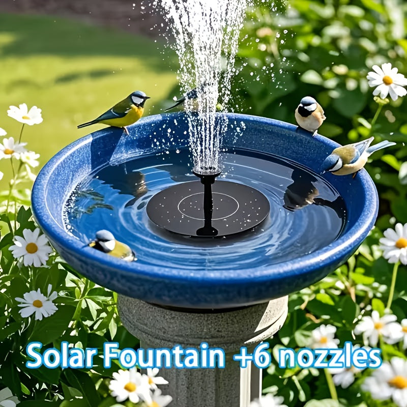 1 Solar Fountain Pump, Diameter 5.12inch, Independent Floating Solar Water Pump, Inches, Suitable for Outdoor Irrigation Submersible Pumps Such As Ponds, Fish Ponds, Gardens, Fish Tanks, Courtyards, And Bird Bath Tubs And Dustproof Solar IPX8