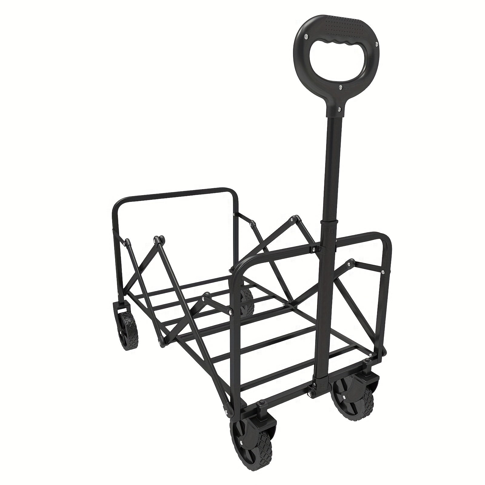 Outdoor Folding Cart - Solid Tires And 360° Wheels, 600D Tear-Resistant Fabric, Ultimate Solution for Camping/Holiday Shopping/Adventures