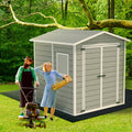 Outdoor Storage Shed Floor Mat Waterproof Outdoor Carport Mat Thickened Soft Patio Furniture Mat Washable with Non Slip Backing, Storage Shed Not Included (5 X 3ft)