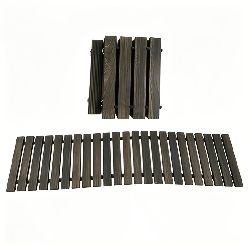 Roll-up Wooden Garden Walkway, Slip-resistant And Weather-resistant Outdoor Path, Suitable for Lawns, Terraces, Courtyards, And Flower Bed Edges