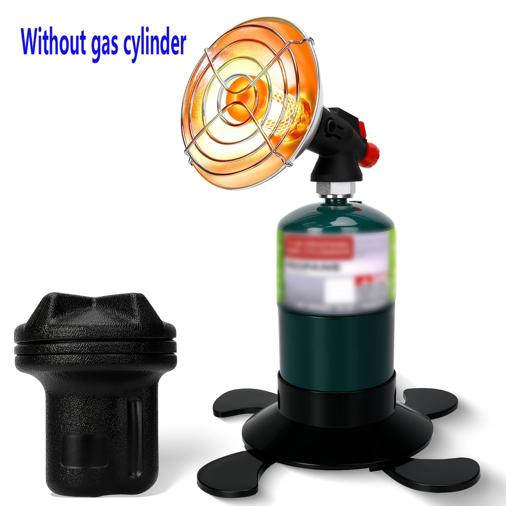 Portable Propane Heater for Camping, Outdoor Small Space Patio Garage Heater, Self-Igniting Radiant Heater, Foldable Gas Tank Holder, Suitable for Hiking, Ice Fishing, Hunting, Tents, Backyard