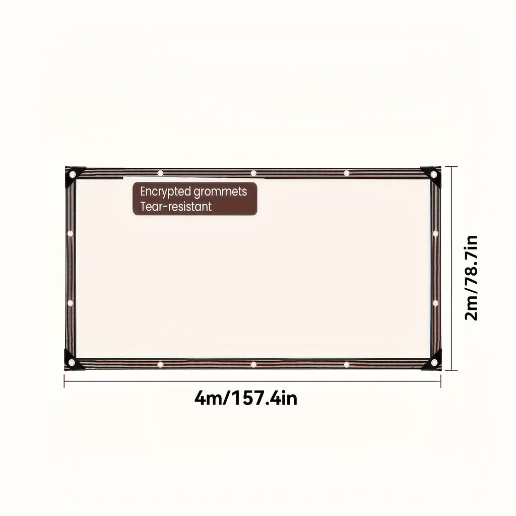 Heavy Duty Clear Waterproof Windproof Tent Cloth - Attached Loops, Ropes And Ties for Outdoor Use - Perfect for Patios, Chicken Coops, Porch Awnings, Plant Covering And Camping