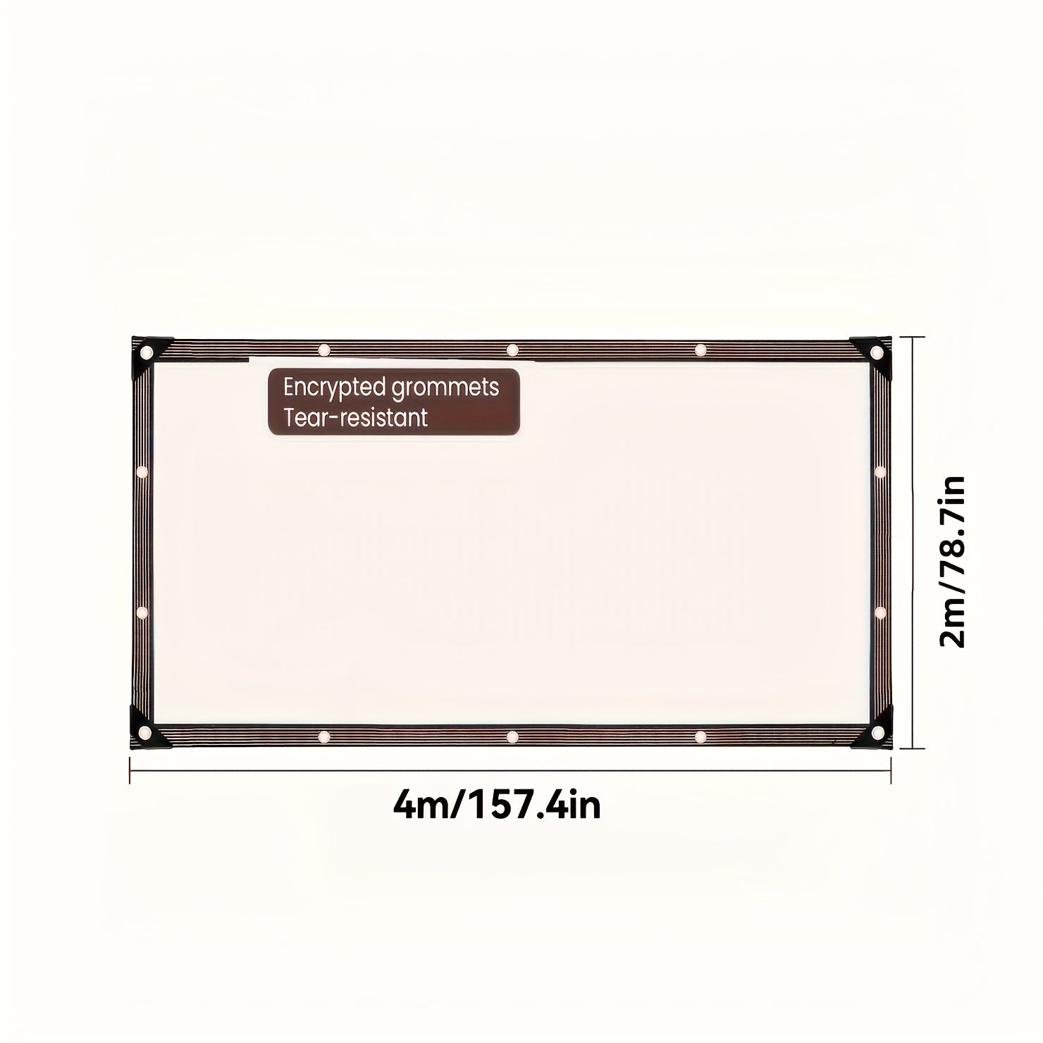 Heavy Duty Clear Waterproof Windproof Tent Cloth - Attached Loops, Ropes And Ties for Outdoor Use - Perfect for Patios, Chicken Coops, Porch Awnings, Plant Covering And Camping