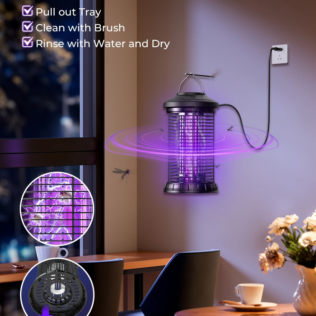 Portable Bug Zapper Outdoor Mosquito Repellent Outdoor Patio Insect Zapper 4200V Indoor Fly Trap Bug Repellent Mosquito Trap Killer for Home, Patio, And Backyard