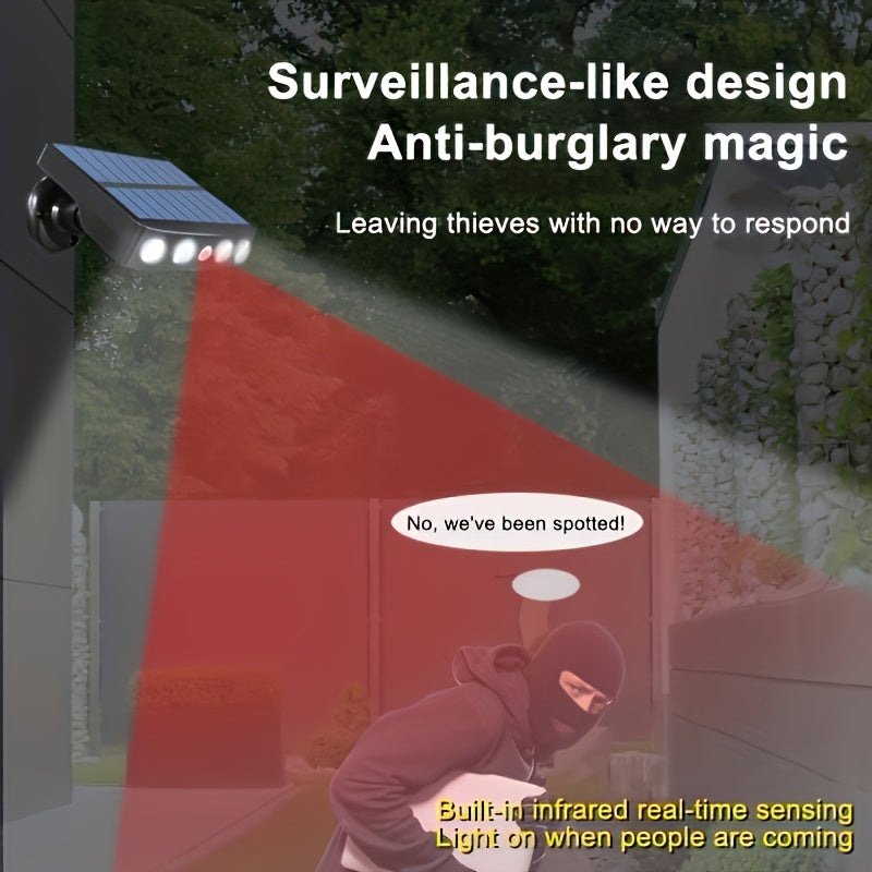 1/2/4 Pack Commercial Solar Wall Lights Outdoor - Smart Motion Sensor, IP44, Auto On/Off Dusk to Dawn for Courtyard, Porch, Deck & Garden Security Lighting (Acrylic Cover, 120° Wide Beam), Solar Lights Outdoor