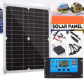 Solar Panel Kit With Solar Charge Controller And Extension Cable With Battery Clips For Boat Motorcycle Home Outdoor Lights RV Outdoor Camera SOLAR Generators