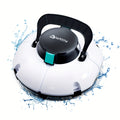 Swimming Pool Robot Vacuum Cleaner, Transparent Designed Pool Vacuum Cleaner with Strong Suction Power, Suitable for Flat Swimming Pools Over 35 Feet, Powerful And Long-Lasting