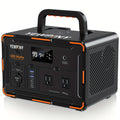[Portable Power Station] 300W/600W YEWPINY Portable Power Station, Equipped with Fast Charging, 259Wh/599.4Wh Lithium Battery Solar Generator, 17500mAh/27000mAh High-Capacity Lithium Battery, Suitable for Gardens, Outdoor Travel, Camping Trips, Hunting, P