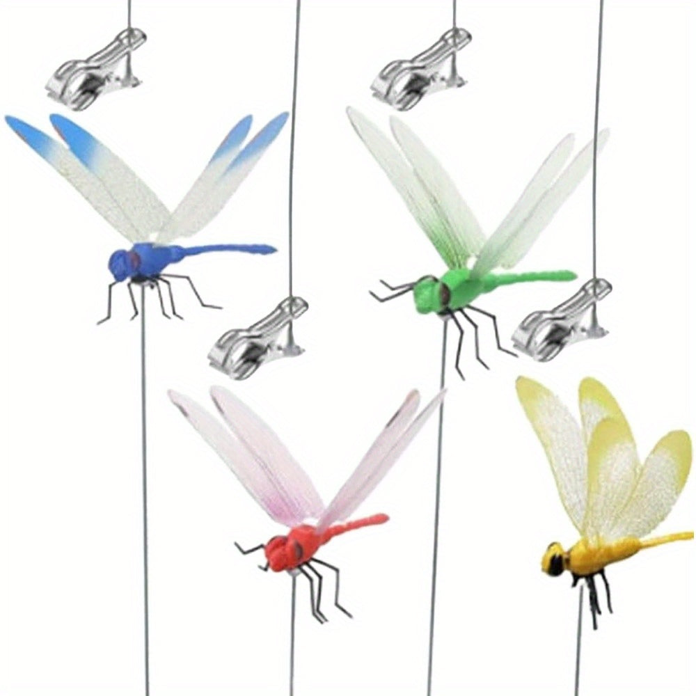 Insect Repellent Dragon Bat Clip Set (20pcs), 3D Fake Dragon Bat Hat Jewelry, Decorative Garden Dragon Bat (20pcs, 4 Colors Optional)