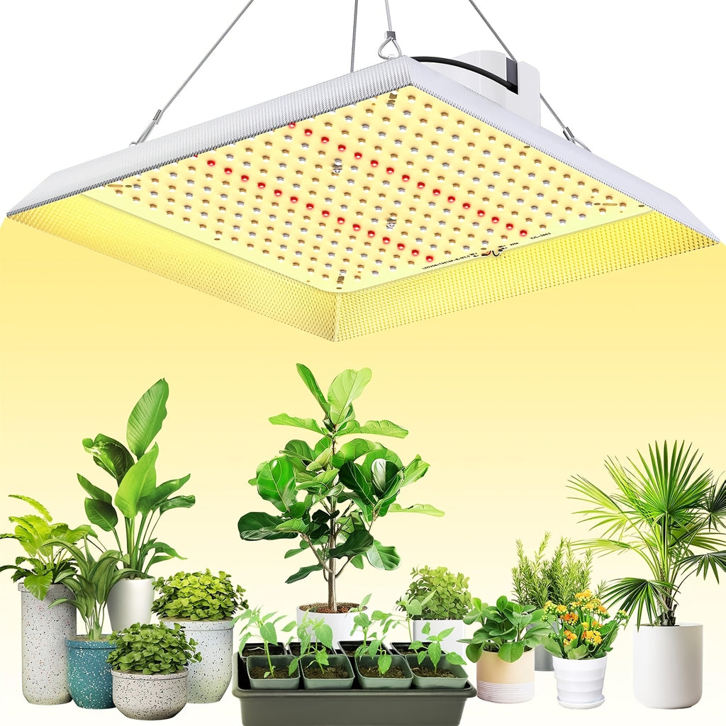 1000W LED Grow Light Full Spectrum, Reflector Cover Lights, High PPFD Hanging Grow Light, Plant Lights For Indoor Vegetable Growing, Seedling, Flowering And Fruiting, Tent Greenhouse