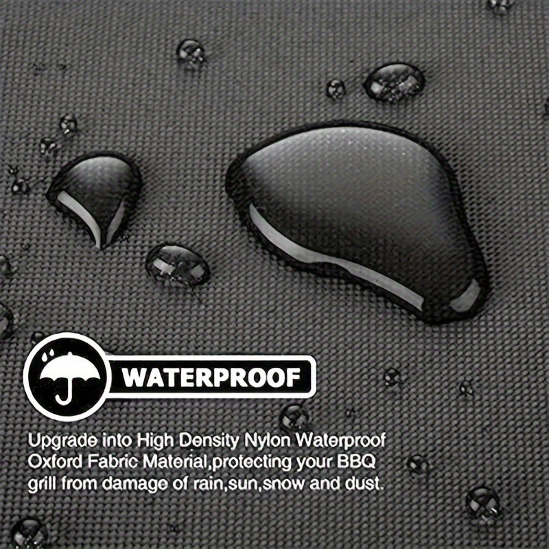 Full Coverage Waterproof BBQ Grill Cover Garden Furniture Covers Patio Furniture Cover- Dustproof And Durable Oxford Fabric, Ideal For Outdoor Patio Garden Grills Windproof Tear- With Strap Fastening Design, Fits Most Standard Grills 58*46*24 inch