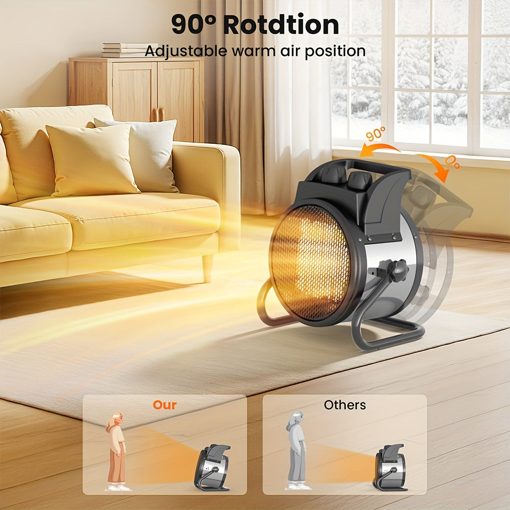 Portable Outdoor Space Heater Fan for Garage, Yard