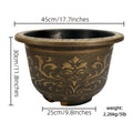 Buy 1 Get 1 Free, Total Of 2pcs, 17 Inches Resin Flower Pots with Drainage Holes, Painted with Thick And Durable European Flower Pots,Garden Supplies Succulents Home Decoration Pots Suitable for Christmas And Halloween