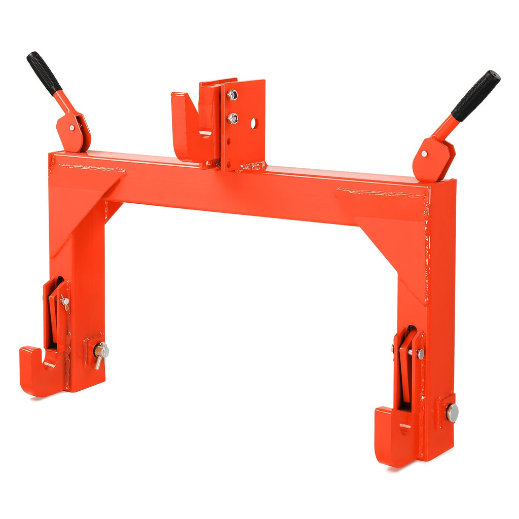 3-Pt Quick Hitch Adapter Category 1 & 2 Tractor, 3000 lb Lift, Adjustable Steel Bolt, Green Powder Coated (OEM Replacement)