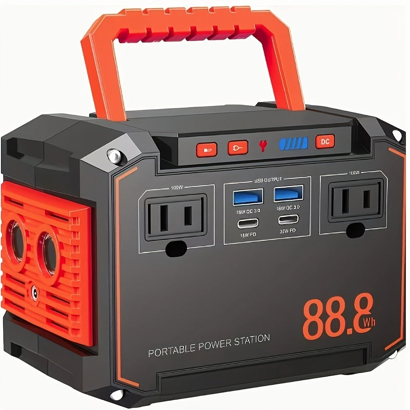 350W/150W Peak Solar Generator Portable Power Station with 60W/40W/30W/21W Solar Panels Included, 240Wh/111Wh/88.8Wh Solar Power Bank AC DC USB Ports for Camping Tents, Emergency Outdoor Home Use, CPAP, Fans, Laptops, Emergency, Gifts