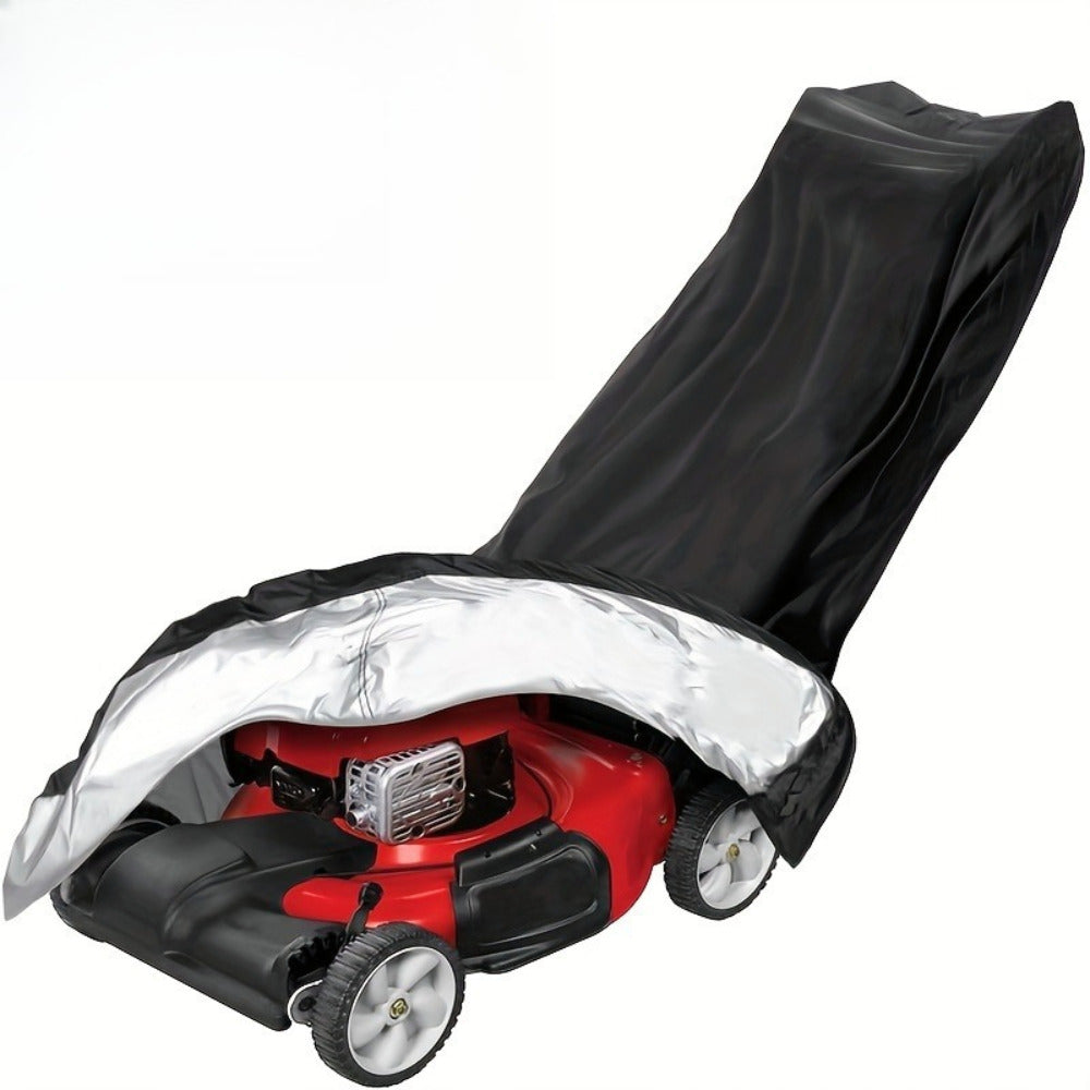Lawn Mower Cover, Waterproof Push-Type Mower Protective Cover - Universal Oxford Cloth Mower Cover - Featuring Dustproof And Uv-Resistant Properties, Equipped with a Drawstring Design
