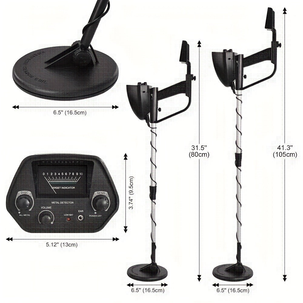 LCD Metal Detectors Golden Digger Deep Sensitive Hunter Coil Searcher, Adjustable High-Sensitivity Coil Golden Digger Deep Search Metal Detector - Accurate Treasure Hunter For Beginners And Professionals - Suitable For Finding Lost Jewelry And Coins