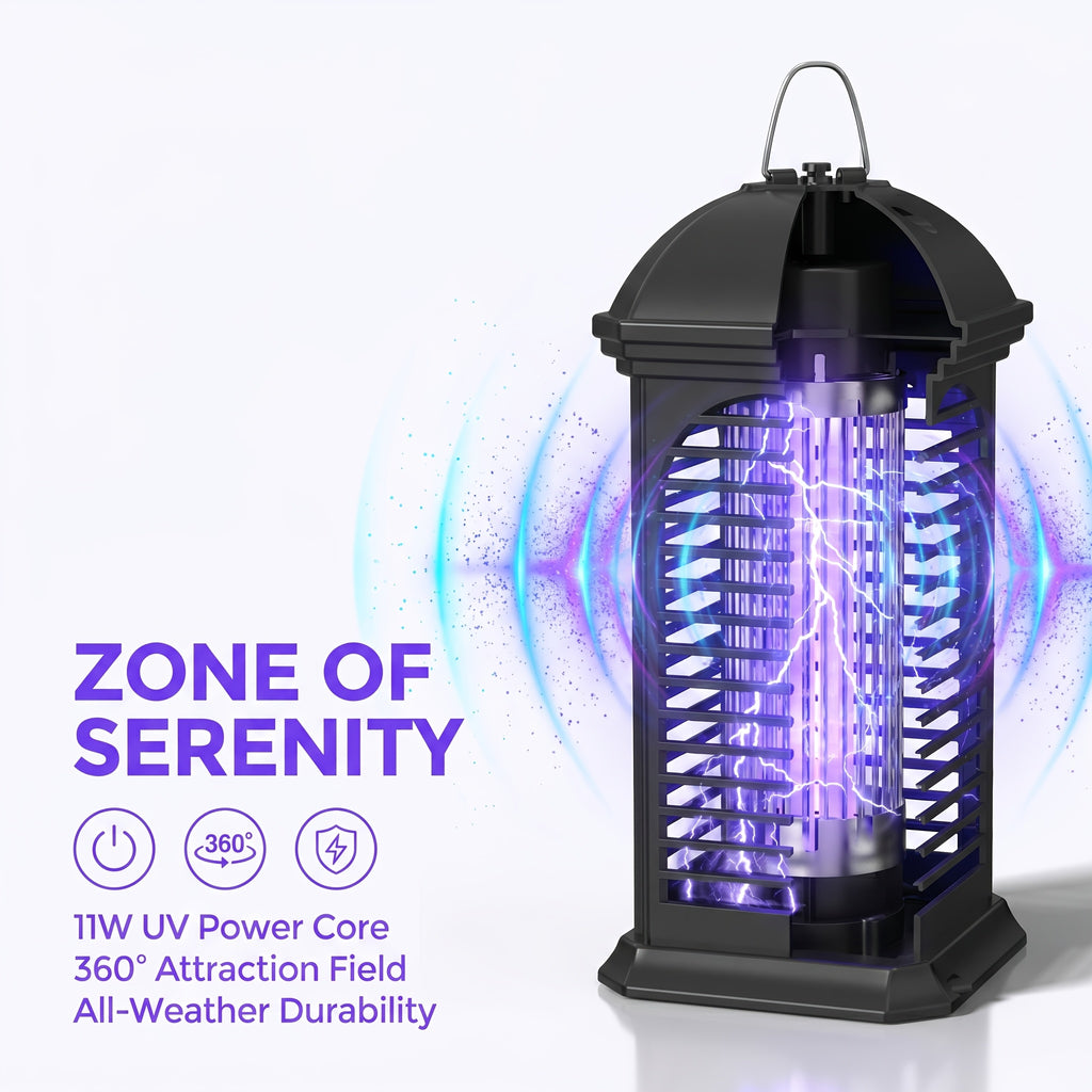 Bug Zapper, Mosquito Zapper, Fly Trap Mosquito Lamp, Electronic Bug Zapper Powerful Electric Mosquito Zapper Fly Killer - Metal Mesh for Home, Kitchen & Bedroom Gifts for Family And Friends