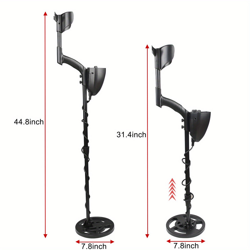 Black/Yellow Metal Detector for Adults Professional, Higher Accuracy All Metal Detectors Golden and Silver, Bigger LCD Display
